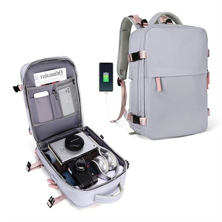grey backpack women's