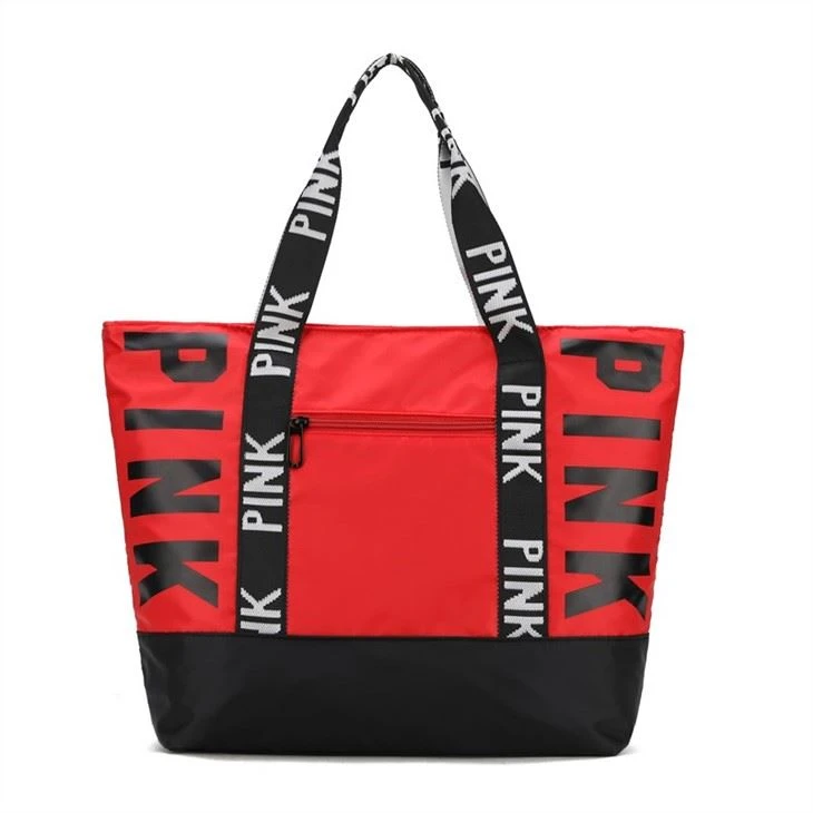 red shoulder bag