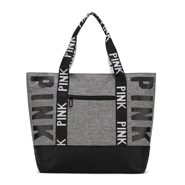 zipped tote bag