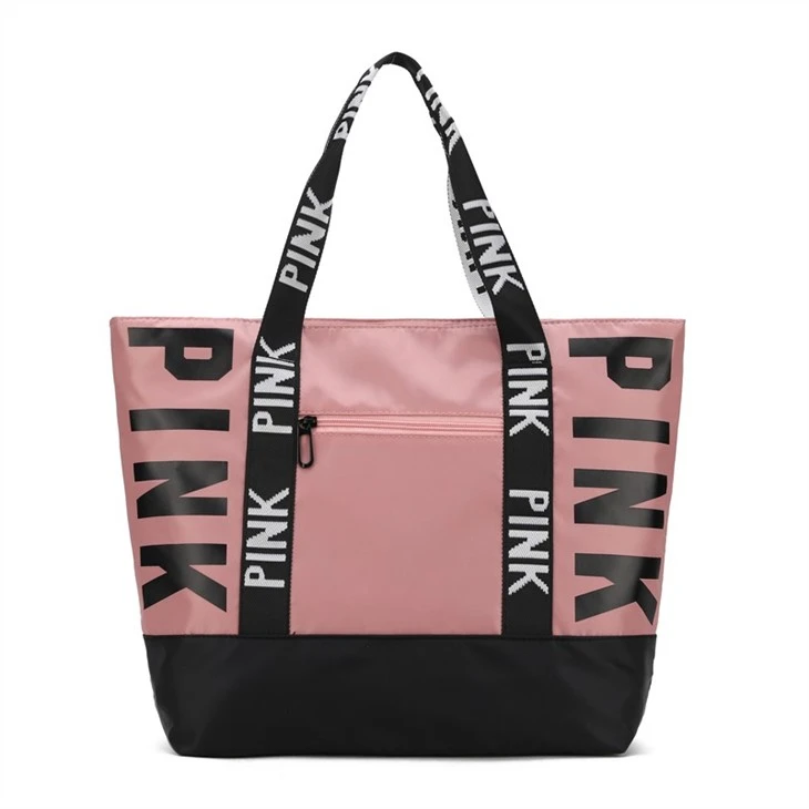light pink tote bag